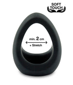 MVW Mr. Cock Drop Silicone Dual Cockring - Black