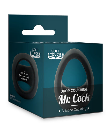 MVW Mr. Cock Drop Silicone Dual Cockring - Black