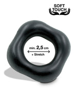 MVW Mr. Cock Square Silicone Cockring - Black