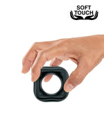 MVW Mr. Cock Square Silicone Cockring - Black