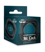 MVW Mr. Cock Square Silicone Cockring - Black