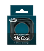 MVW Mr. Cock Square Silicone Cockring - Black