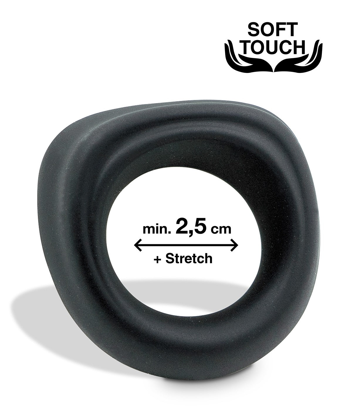 MVW Mr. Cock Trapeze Silicone Cockring - Black