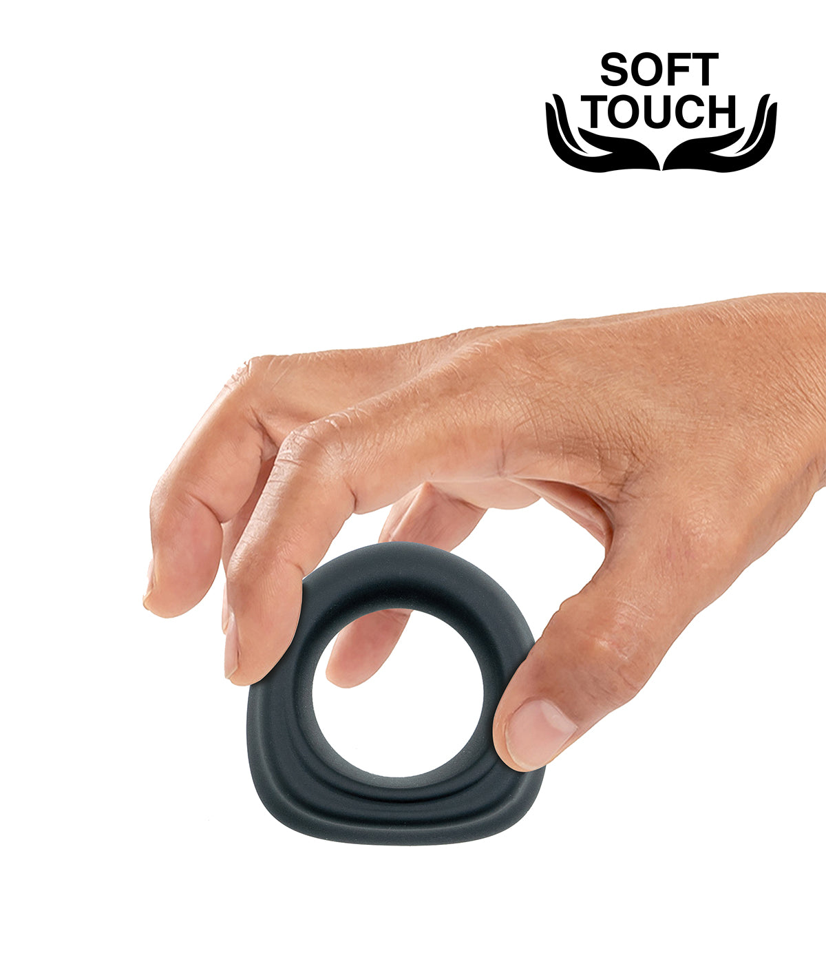 MVW Mr. Cock Trapeze Silicone Cockring - Black