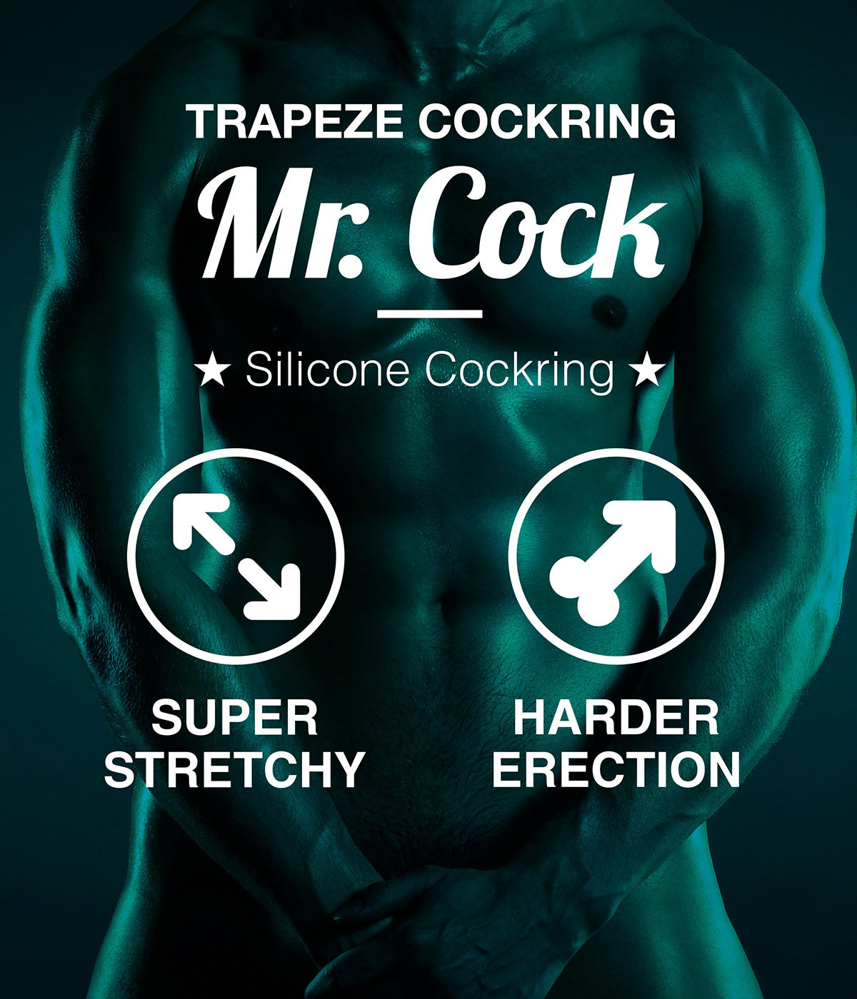 MVW Mr. Cock Trapeze Silicone Cockring - Black