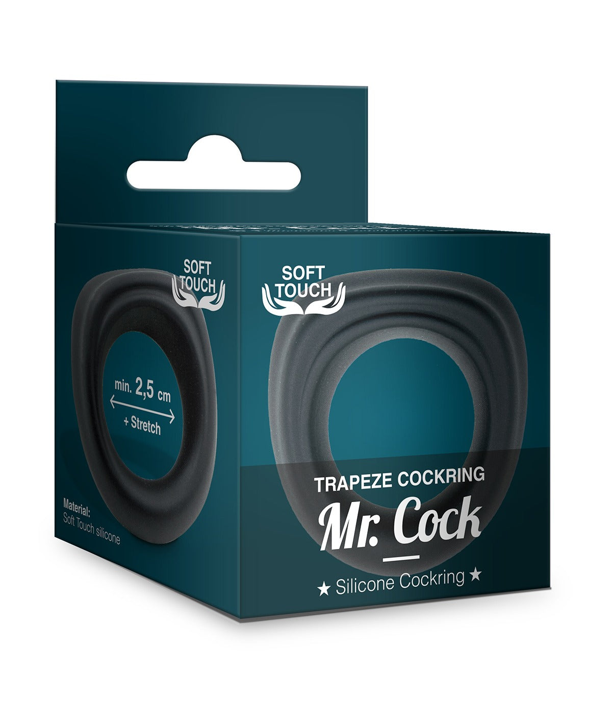 MVW Mr. Cock Trapeze Silicone Cockring - Black