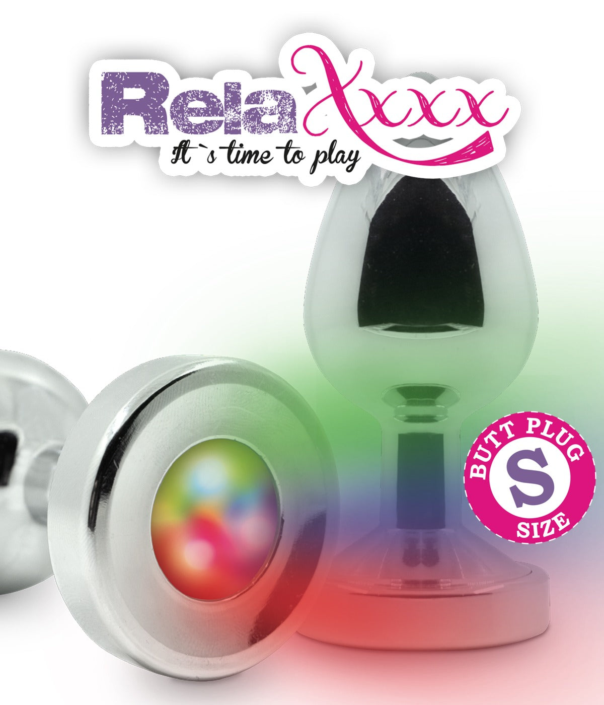 MVW Relaxxx Silver Plug with Flashlight - Small