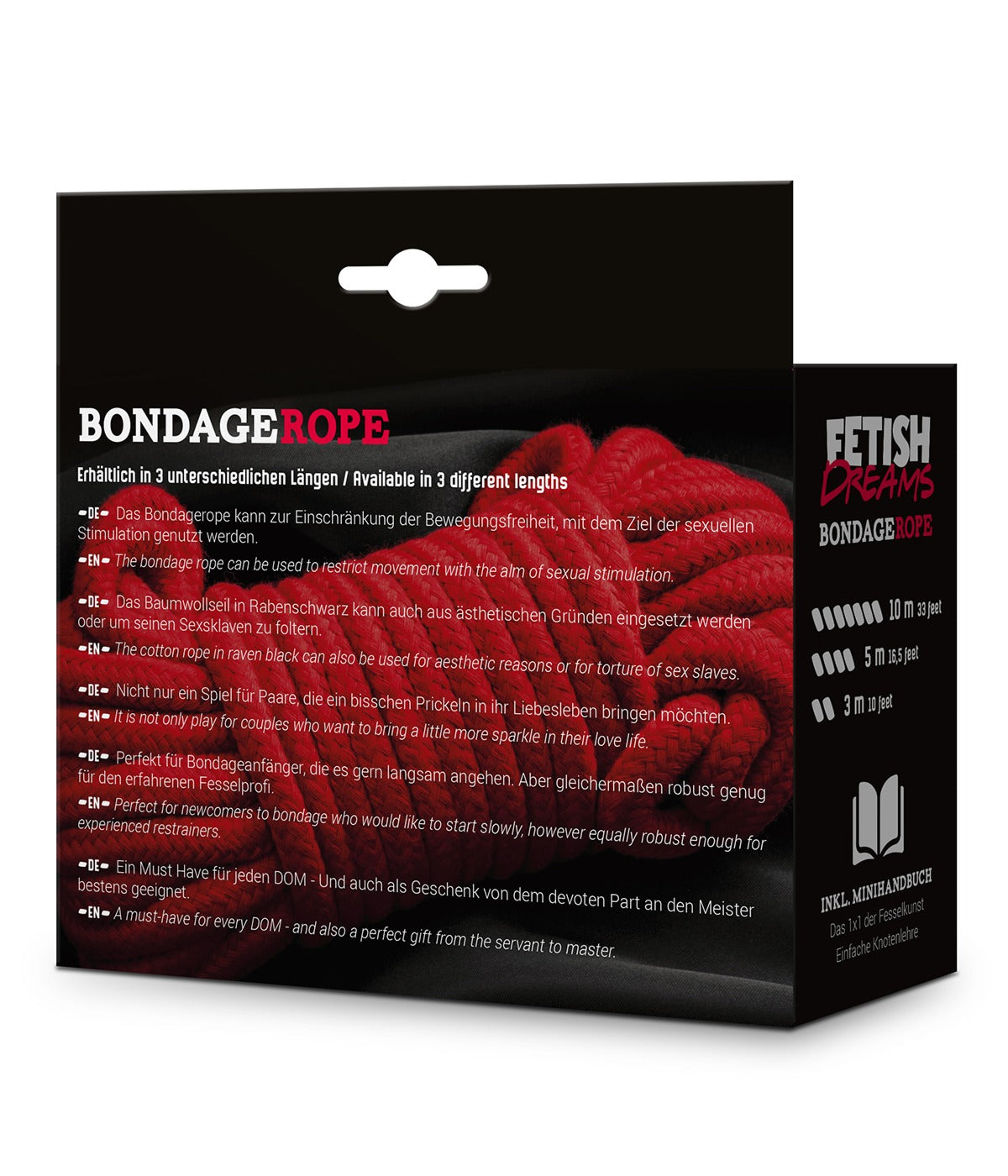 MVW Fetish Dreams Bondage Rope - 10 Meter - Red