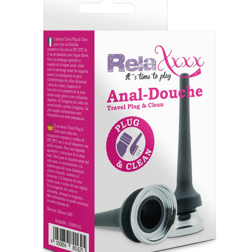 MVW Relaxxx Travel Anal Douche Cleaner Attachment - for Shower and Bottle
