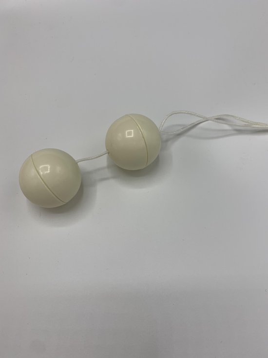 Hydas - 1394 - Geishaballs - Duoballs - Vaginal balls - White Benwa balls - neutrale Packing ( no colour photo box )