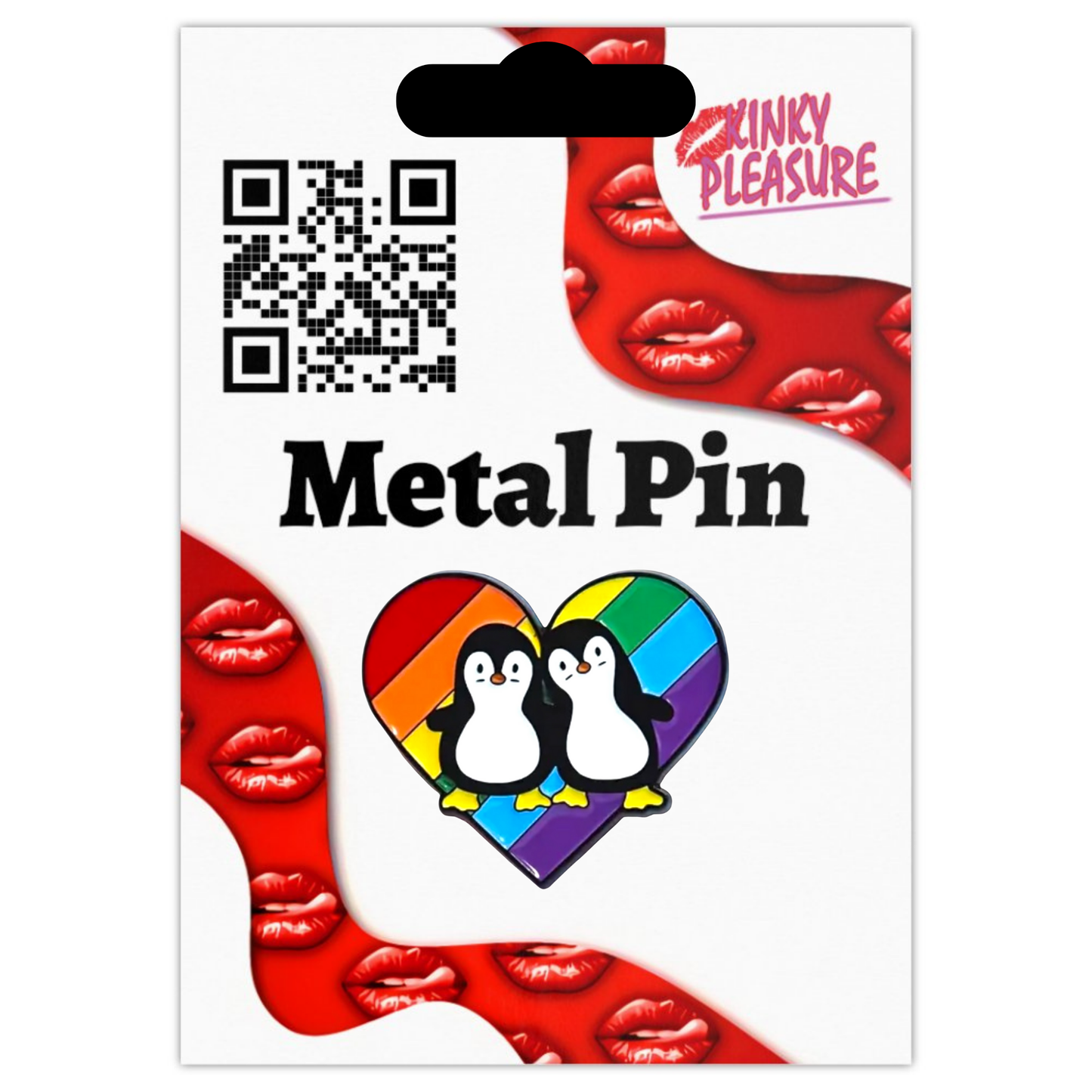 Kinky Pleasure - KPB018 - Badge / Pin - Pinquin - 2,59x3,02cm