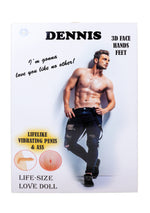Boysoftoys Dennis Blow Up Love Doll - 150 cm - Real curly man - Extra masturbator - 59-00003