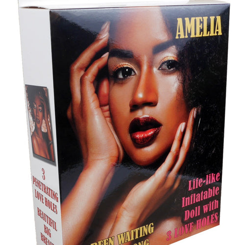 Boysoftoys Amelia Blow Up Love Doll - 150 cm - Black woman - Triple holes - Inflatable Masturbator - 59-00010