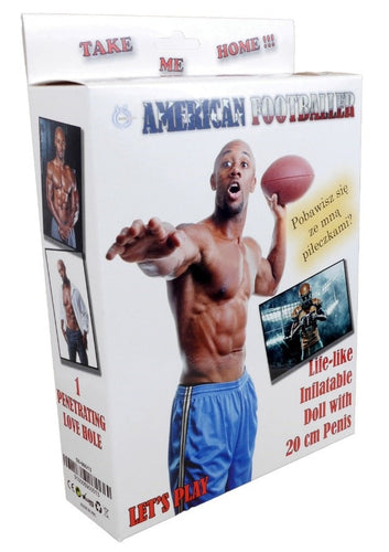 Boysoftoys American Footballer Blow Up Love Doll - 150 cm - Inflatable Masturbator - 59-00013