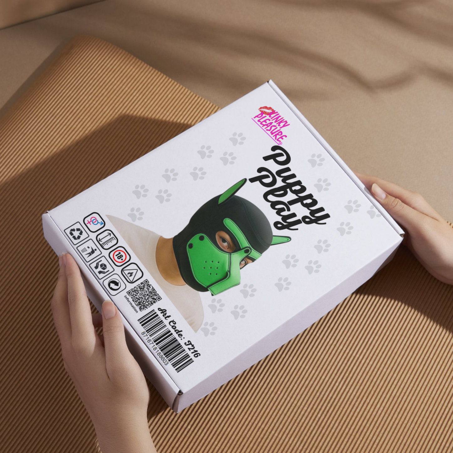 Kinky Pleasure - T216 - BDSM - Dog Mask - Green