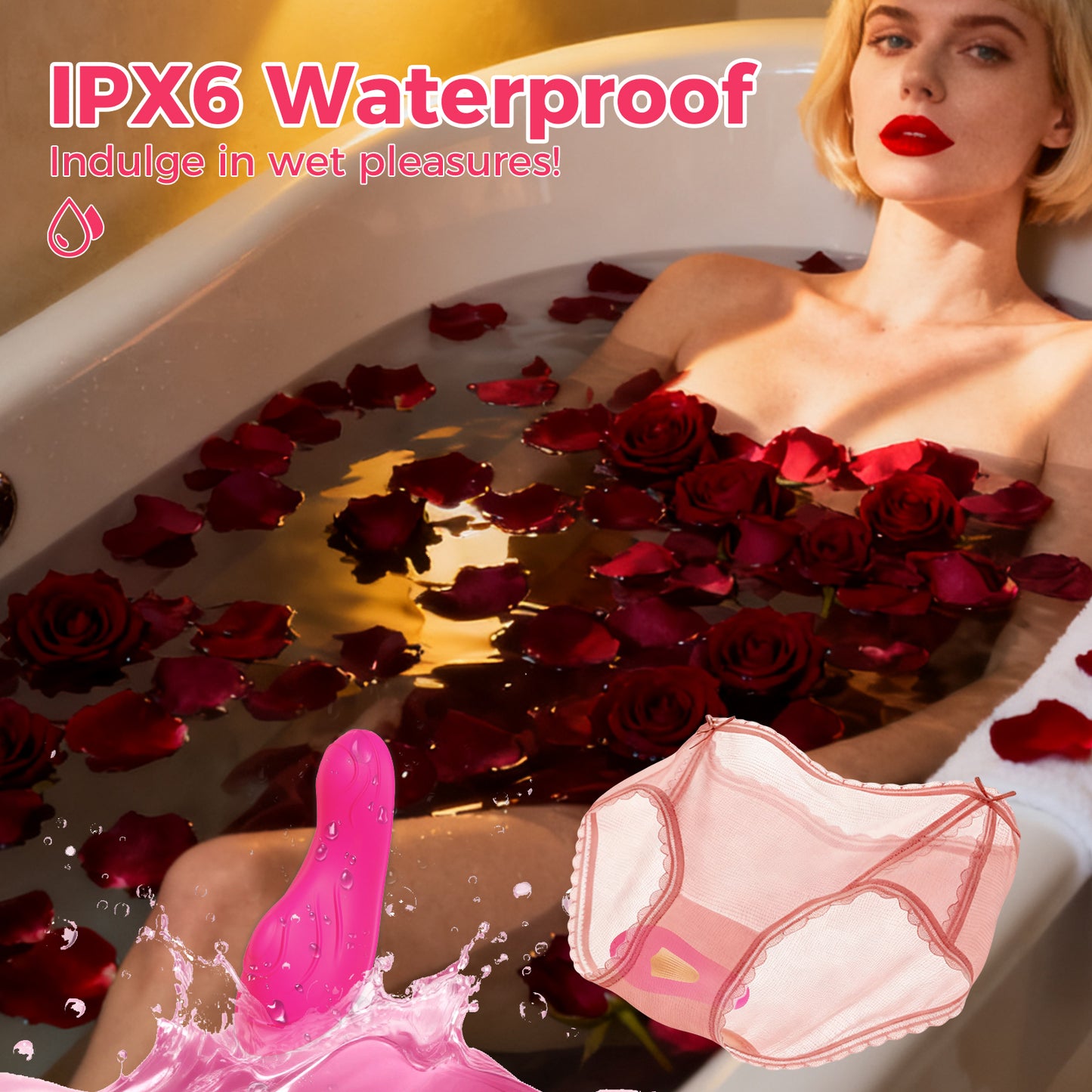 Power Escorts Vivi – BR333 Pink - App-Controlled Panty Vibrator