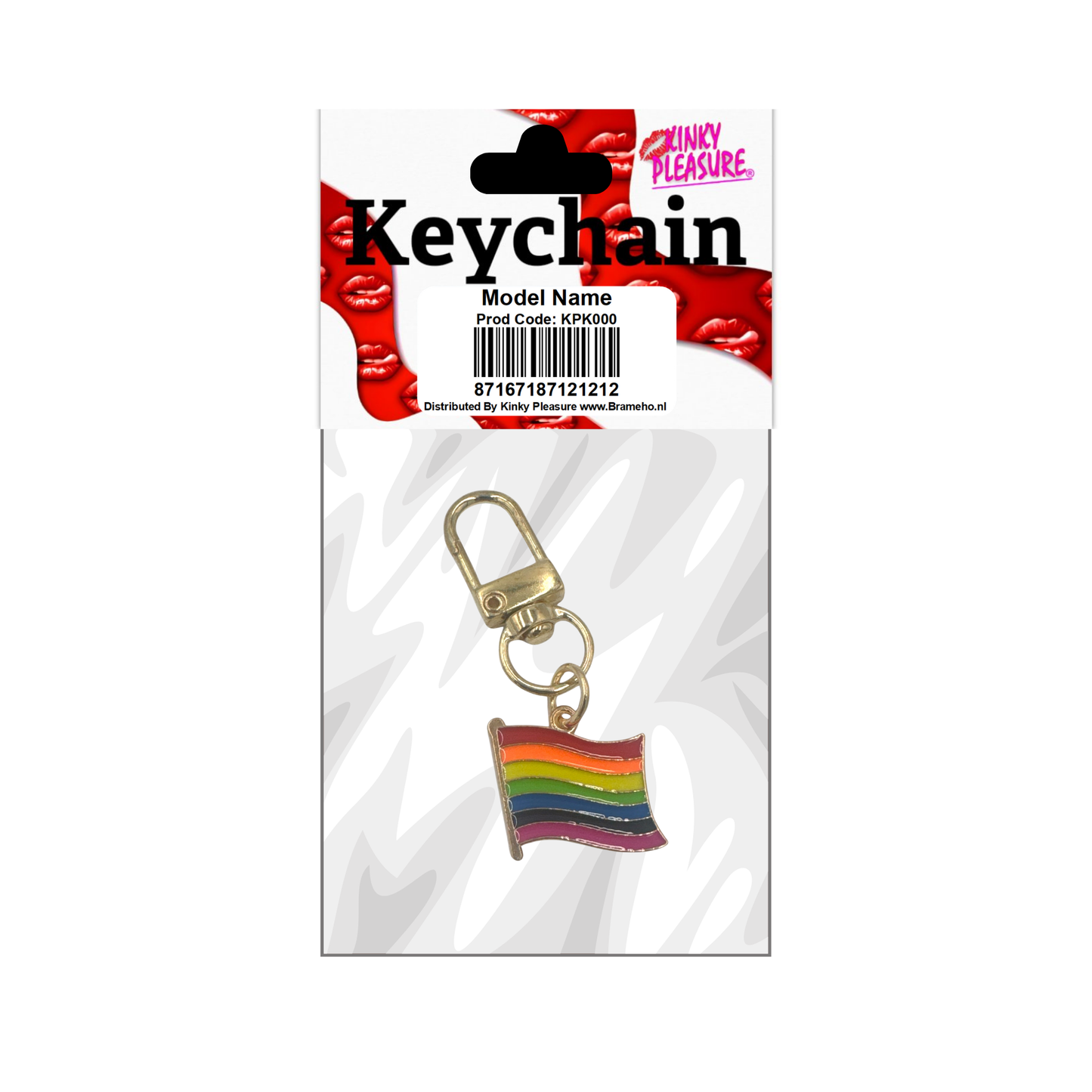 Kinky Pleasure - KPK005 - Keychain - Flag Rainbow Pride