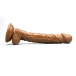 Power Escorts - BR153 Black - Rocket John 9,8'' Realistic Dildo - 9,8 Inch / 24,9 CM