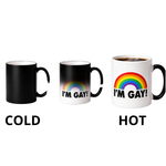 Kinky Pleasure - T290 - Rainbow Heat Changing Coffee Mug – I’m Gay! – 330 ml