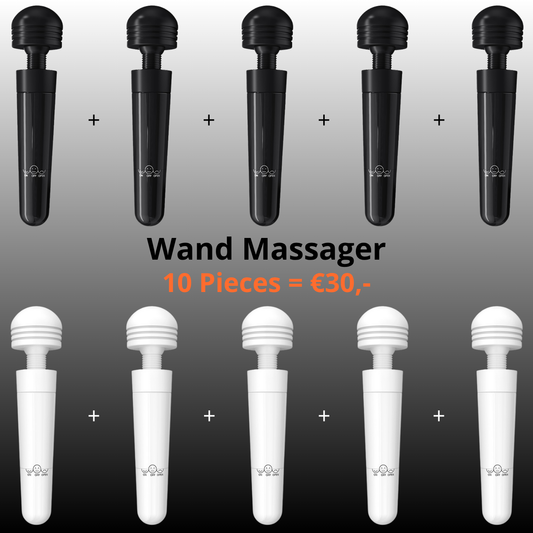 Power Escorts - Summer Deal - Wand Explorer 10 Pieces Pack - 5×Black + 5×White