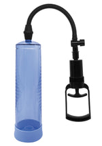 Boysoftoys Power Penis Pump Max Blue - Strong hand grip - Size  22 cm - Dia box 6,9 cm - 60-00008