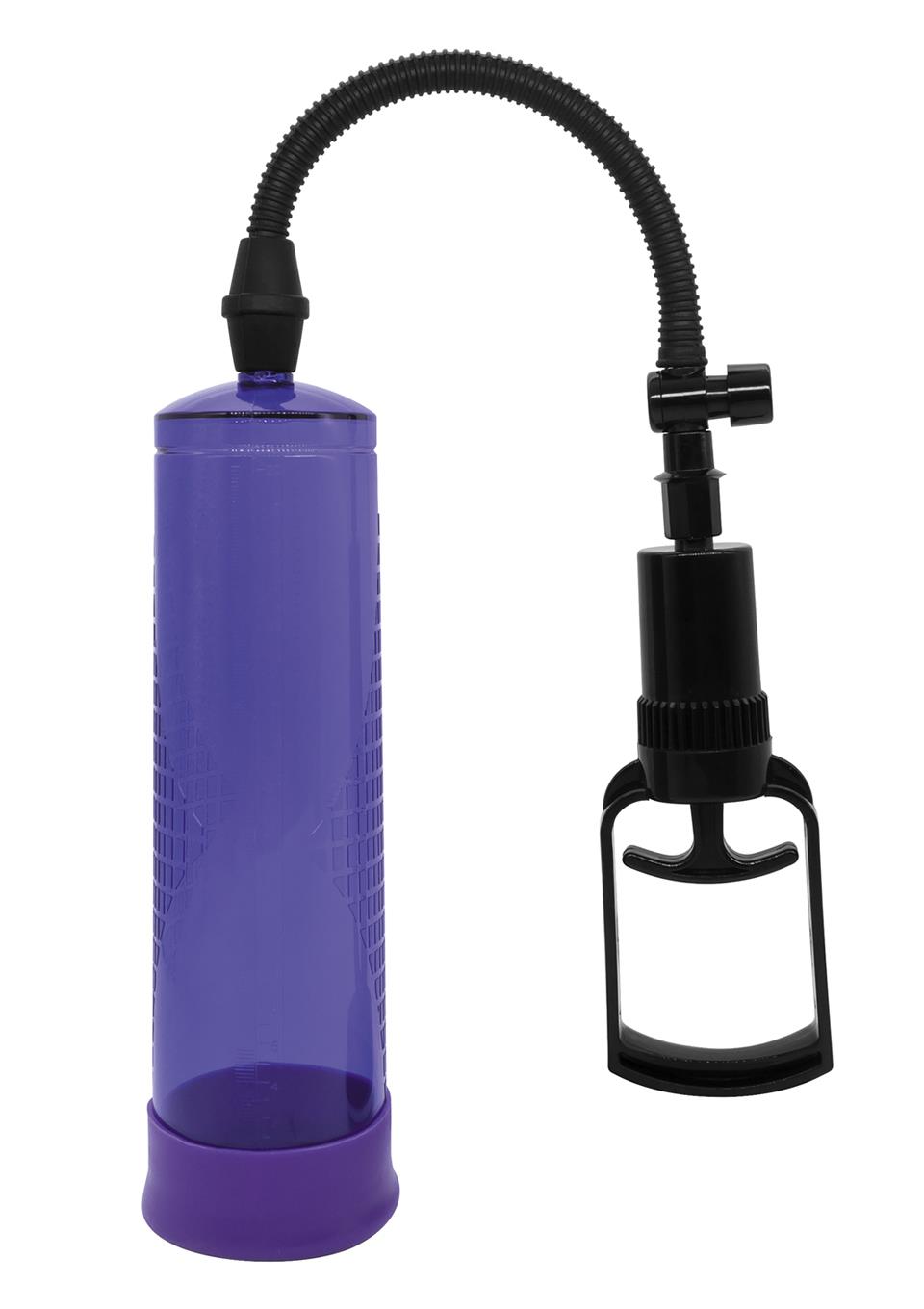 Bossoftoys - 60-00009 - Power Pump Max Purple - Penispump  with strong hand grip - size  22 cm - dia box 6,9 cm - Colour box