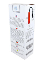 Bossoftoys Power Penis Pump Max Red - Strong hand grip - Size  22 cm - Dia box 6,9 cm - 60-00010