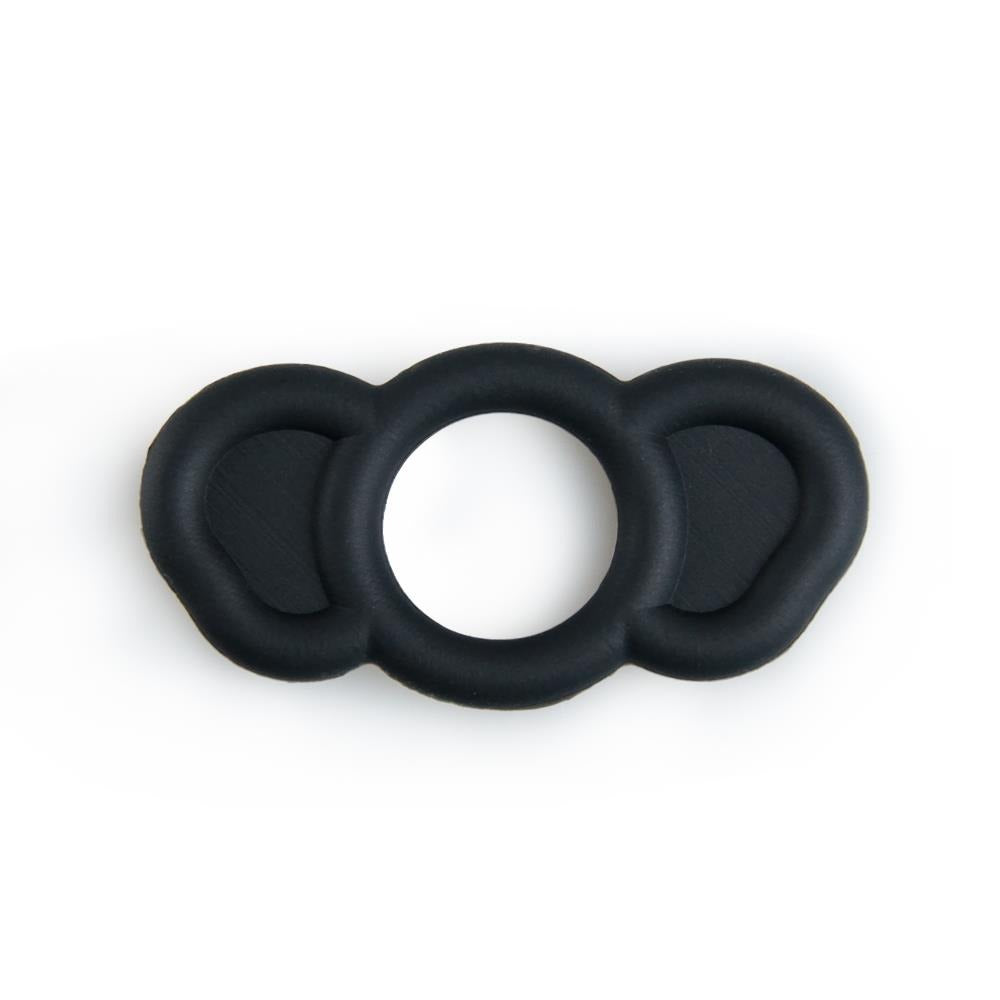 Bossoftoys- 60-00026 - Elephant Ears Cockring 3 - Pack - Black - 3 different sizes - dia inner 26 mm / 23 mm / 18 mm - Colour box