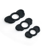 Power Escorts - 60-00026 - Elephant Ears Cockring 3 - Pack - Black - 3 different sizes - dia inner 26 mm / 23 mm / 18 mm - Colour box
