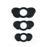 Power Escorts - 60-00026 - Elephant Ears Cockring 3 - Pack - Black - 3 different sizes - dia inner 26 mm / 23 mm / 18 mm - Colour box
