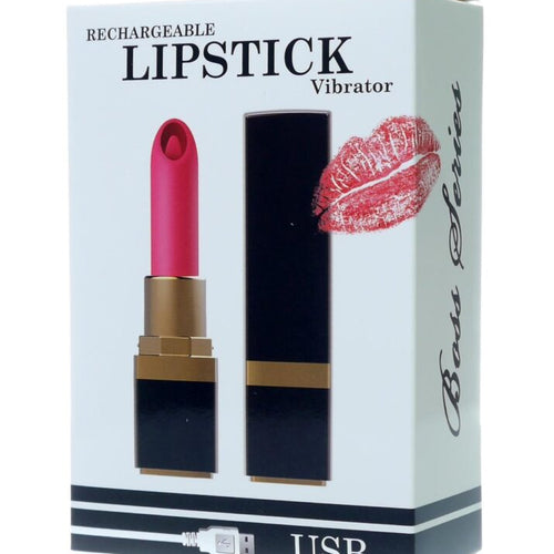 Boysoftoys Lipstick Vibrator - Rechargeable - Black housing - 60-00201 - Colour box