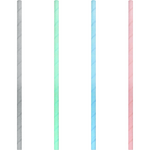 Kinky Pleasure - PK005 - Straws Paper Pastel Colours- 220x6mm - 10-Pack