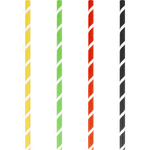 Kinky Pleasure - PK004 - Straws Paper Milkshake - 230x8mm - 10-Pack