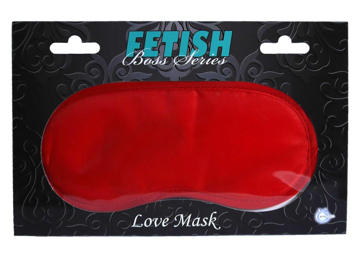 Bossoftoys - 61-00026 - Satin Love Mask - Fetish Power - Kinky Mask - Red - Colour packing