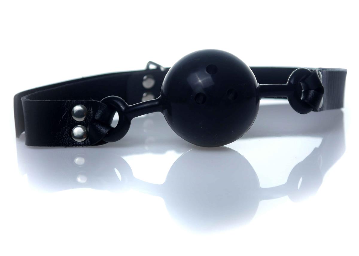 Bossoftoys - 61-00031 - Ball Gag - adjustable - breathable - attractive colour window box - black