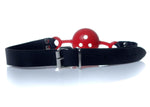 Boysoftoys - 61-00032 - Ball Gag - adjustable - breathable - attractive colour window box - red