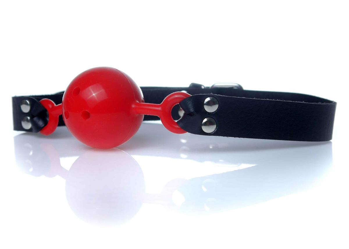 Bossoftoys - 61-00032 - Ball Gag - adjustable - breathable - attractive colour window box - red