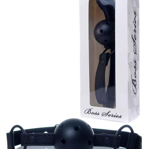 Boysoftoys - 61-00035 - Ball Gag - adjustable - breathable - attractive colour window box - black
