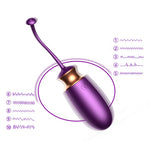 Foxshow - 63-00001 - Vibrating silicone Love egg - Remote control - Rechargeable - 10 function - Heat function - Voice Control - Colour box