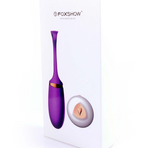 Foxshow - 63-00002 - Vibrating silicone Love egg - Remote control - Rechargeable - 10 function - Voice Control - Colour box