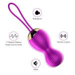 Foxshow - 63-00004 - Remote control  Kegel ball -  1 ball version - 7 Function - Rechargeable - 15 cm - Luxury Giftbox - Purple