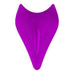 Foxshow - 63-00005 - Remote control  Panty vibrator - Heat function - Voice control function - 10 Function - Rechargeable - 9 cm x 9 cm - Luxury Giftbox - Purple