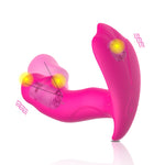 Foxshow - 63-00006 - Remote control  Panty vibrator - Heat function - Voice control function - 10 Function - Rechargeable - 12,5 cm x 9 cm - Luxury Giftbox - Purple