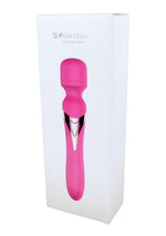 Foxshow - 63-00011 - Dual Massager - Design G spot Vibrator - 22,6 cm - 7 Pulsation modes and  7 Function - Rechargeable  - width 3,2/ 4,2 cm  - Luxury Giftbox - Pink
