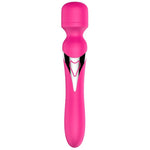 Foxshow - 63-00011 - Dual Massager - Design G spot Vibrator - 22,6 cm - 7 Pulsation modes and  7 Function - Rechargeable  - width 3,2/ 4,2 cm  - Luxury Giftbox - Pink