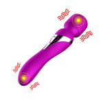 Foxshow - 63-00012 - Dual Massager - Design G spot Vibrator - 22,6 cm - 7 Pulsation modes and  7 Function - Rechargeable  - width 3,2/ 4,2 cm  - Luxury Giftbox - Purple