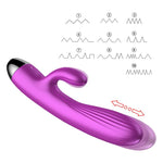 Foxshow - 63-00014 - g spot Vibrator-Silicone Vibrator - Pulsator - USB - 7 + 7 Function / Heating - Luxury colour box - Purple
