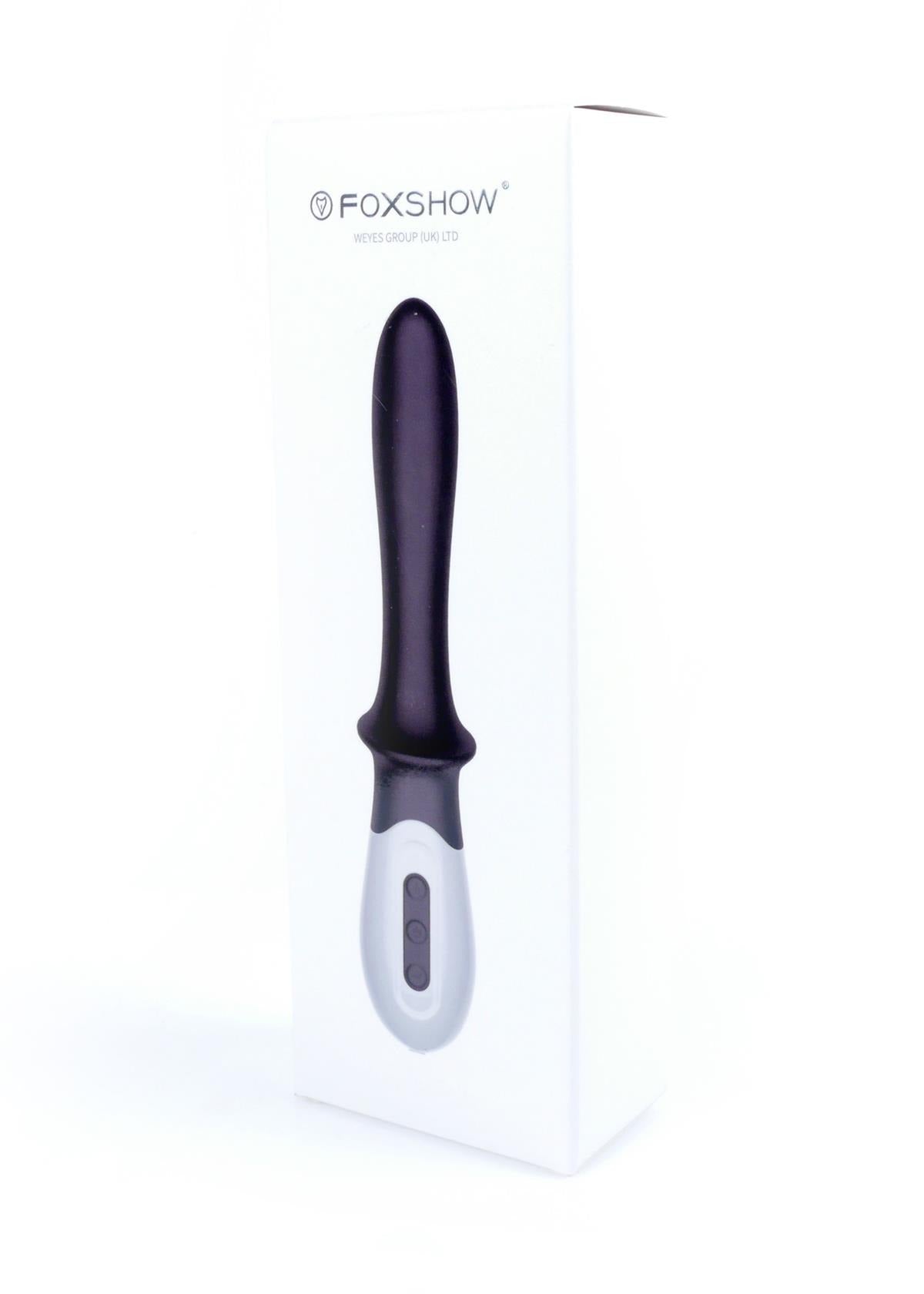 Foxshow - 63-00015 - Design G spot Vibrator - 20 cm - Heat function - 10 Function - Rechargeable  - Luxury Giftbox - Black
