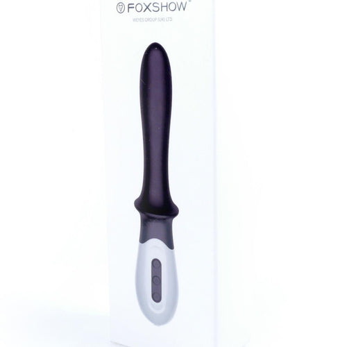 Foxshow - 63-00015 - Design G spot Vibrator - 20 cm - Heat function - 10 Function - Rechargeable  - Luxury Giftbox - Black