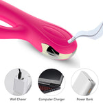 Foxshow - 63-00016 - Victorua G spot Vibrator-Silicone Vibrator  - USB - 7 Function + Booster / Heating - Luxury colour box - Pink